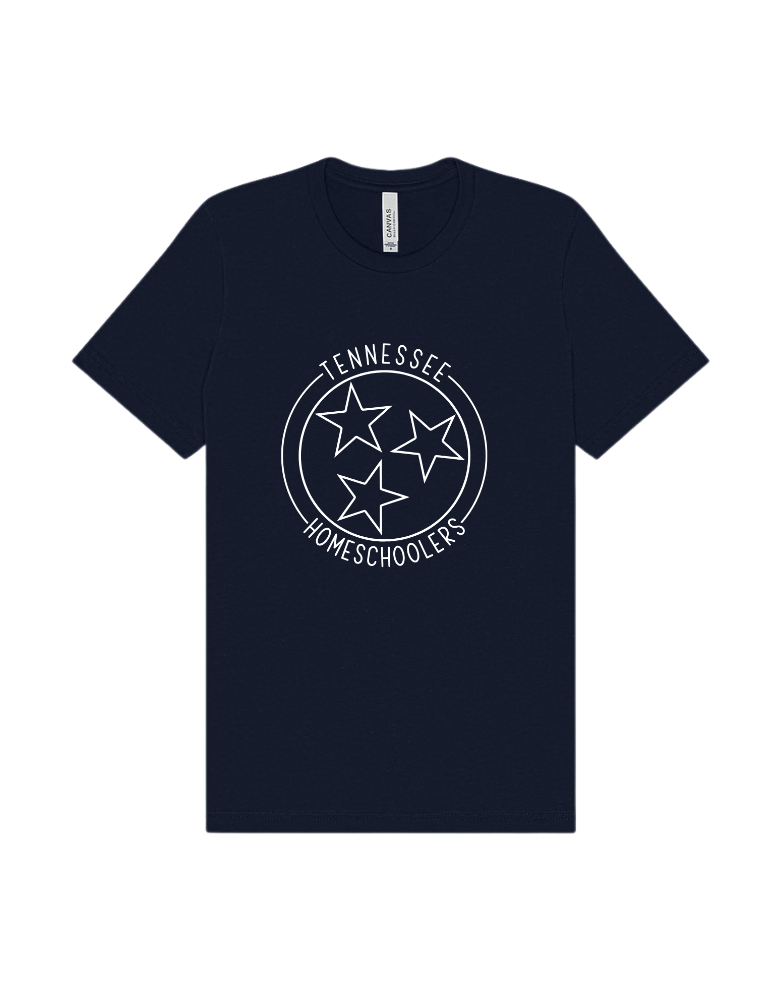 Navy Tri-Star Logo Shirt