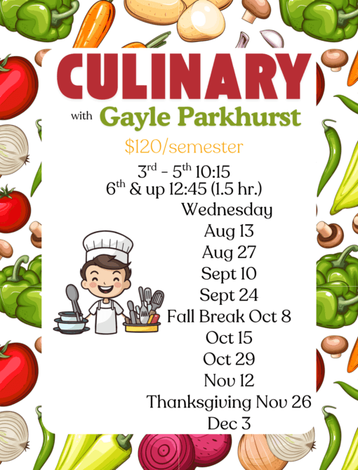 3rd-5th Culinary Class