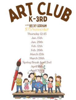 K-3rd Art Club