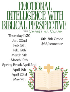 6th-8th Emotional Intelligence W/ Biblical Perspective