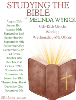 6th-12th Studying the Bible