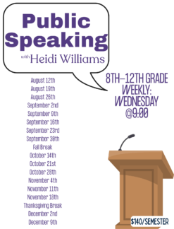 8th-12th Public Speaking