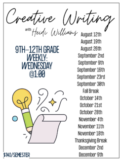 9th-12th Creative Writing