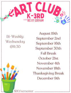 K-3rd Art Club