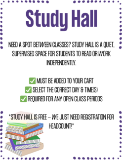 Wednesday Study Hall