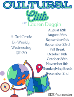 K-3rd Cultural Club